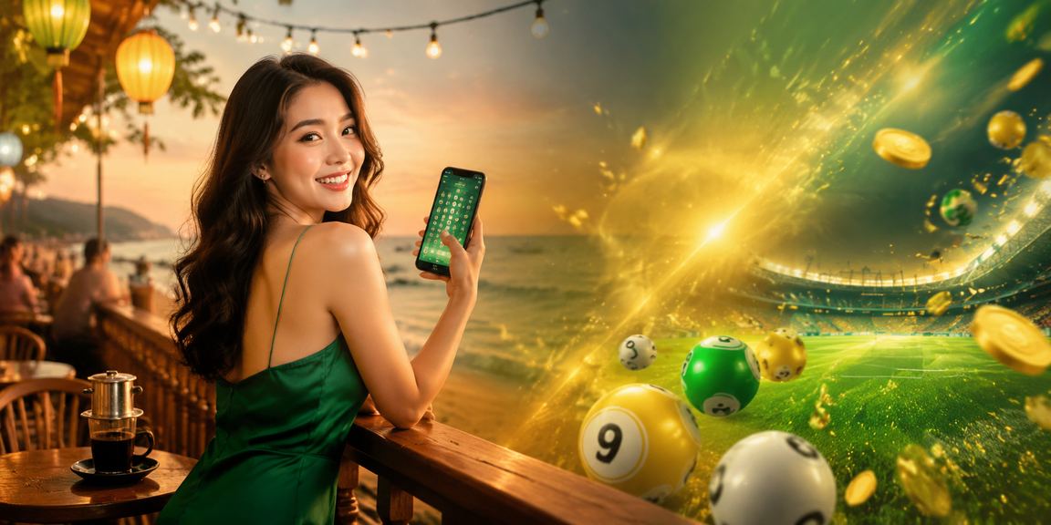 Khung cảnh người chơi xổ số tại Vũng Tàu trong quán cà phê